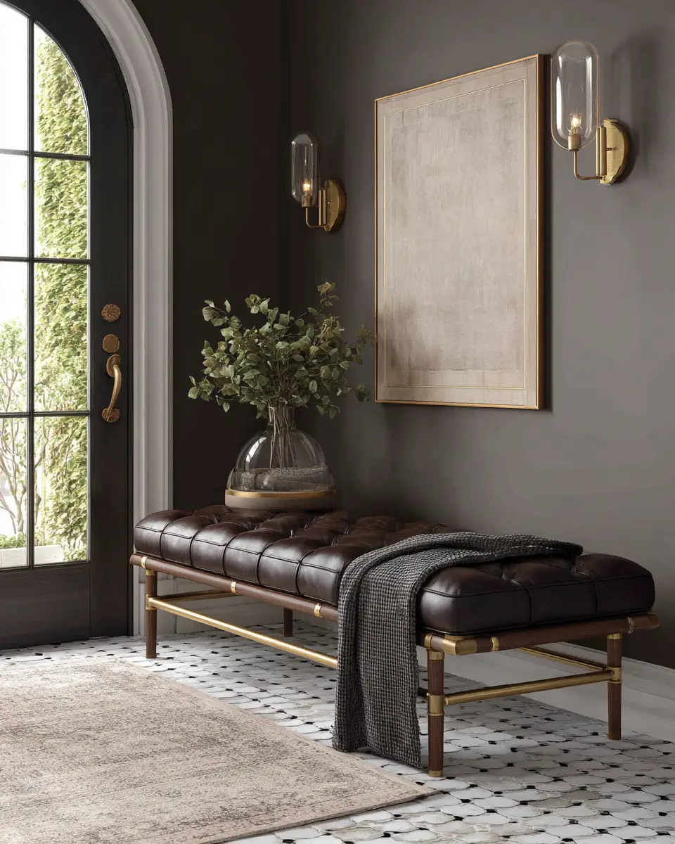 Chocolate Brown Classic Garage Decor Ideas