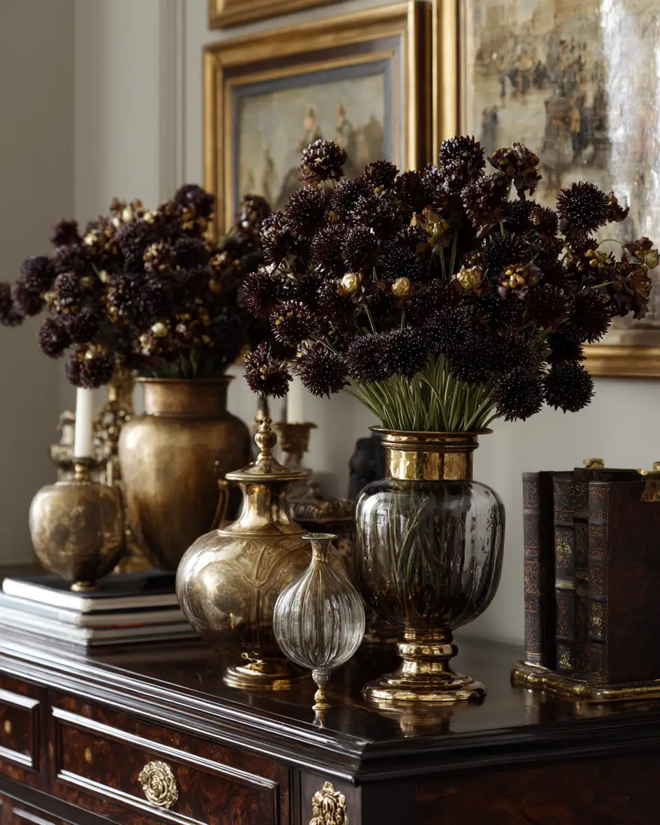 Chocolate Brown Classic Living Room Decor Ideas