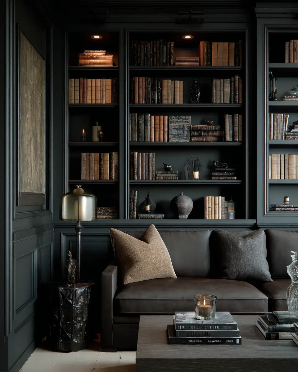 Chocolate Brown Classic Living Room Decor Ideas