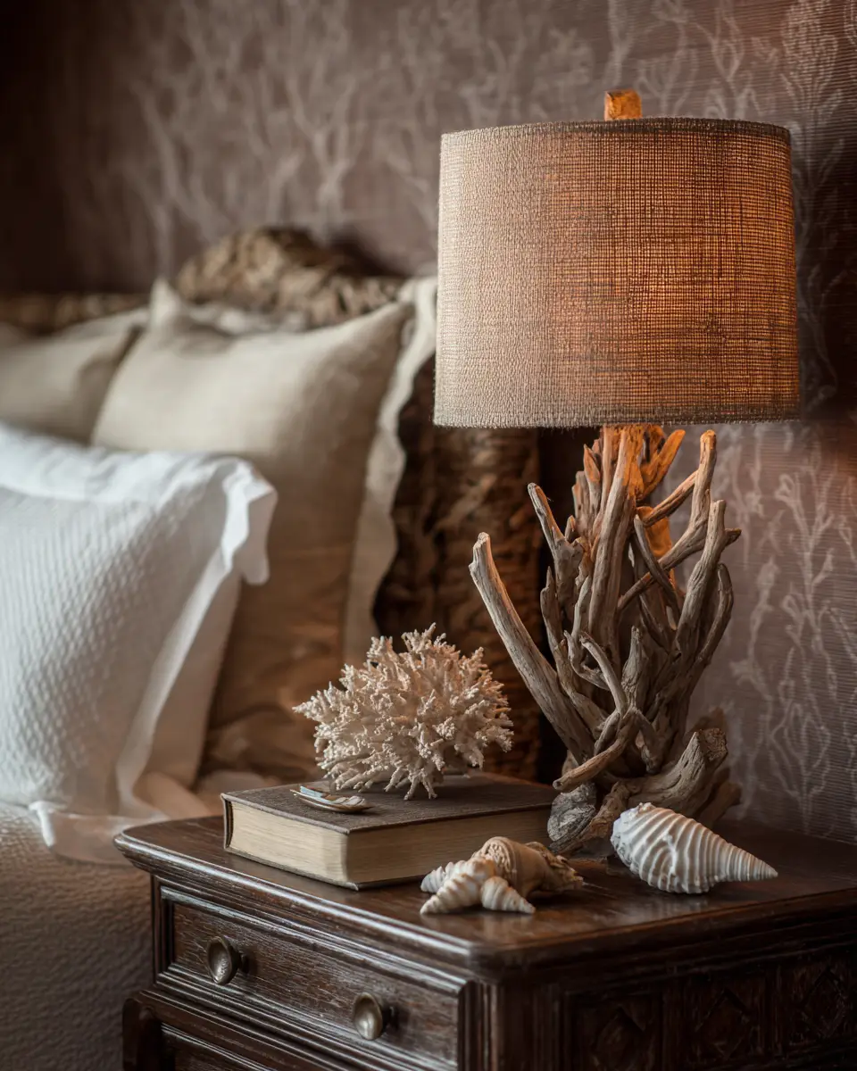 Chocolate Brown Coastal Bedroom Decor Ideas