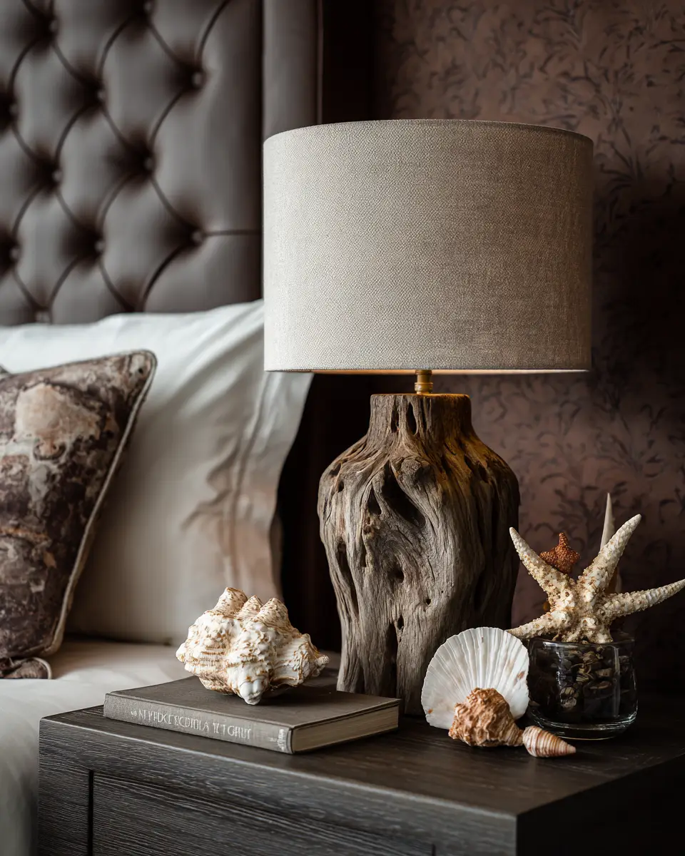 Chocolate Brown Coastal Bedroom Decor Ideas