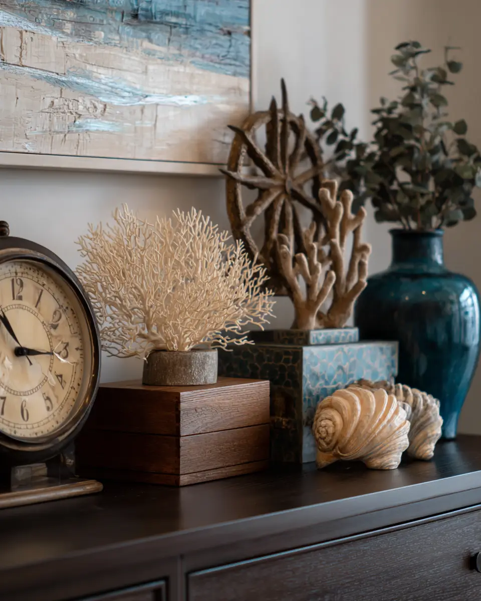 Chocolate Brown Coastal Bedroom Decor Ideas