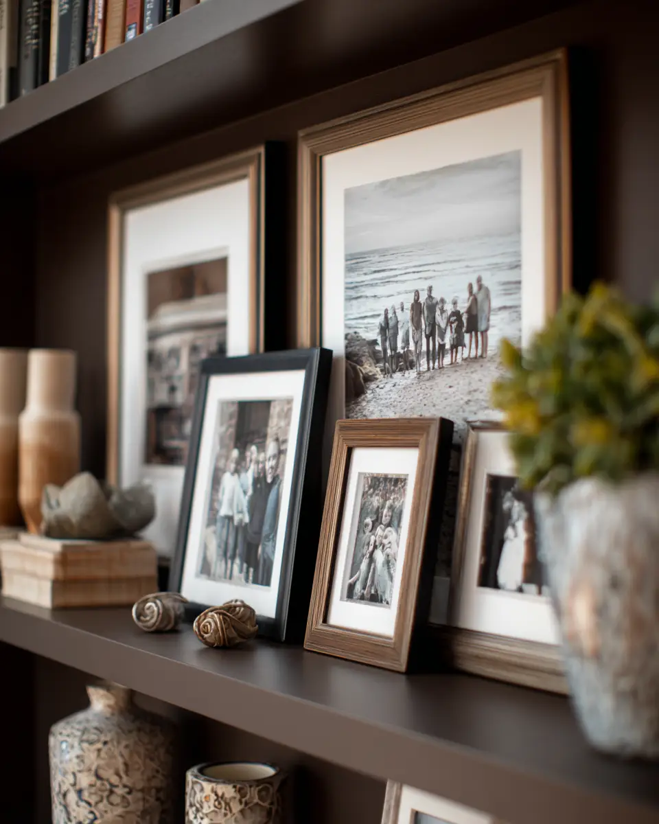 Chocolate Brown Coastal Living Room Decor Ideas