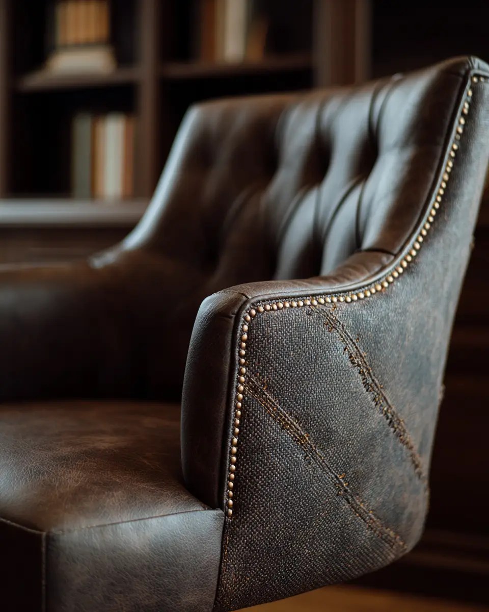 Chocolate Brown Contemporary Home Office Decor Ideas