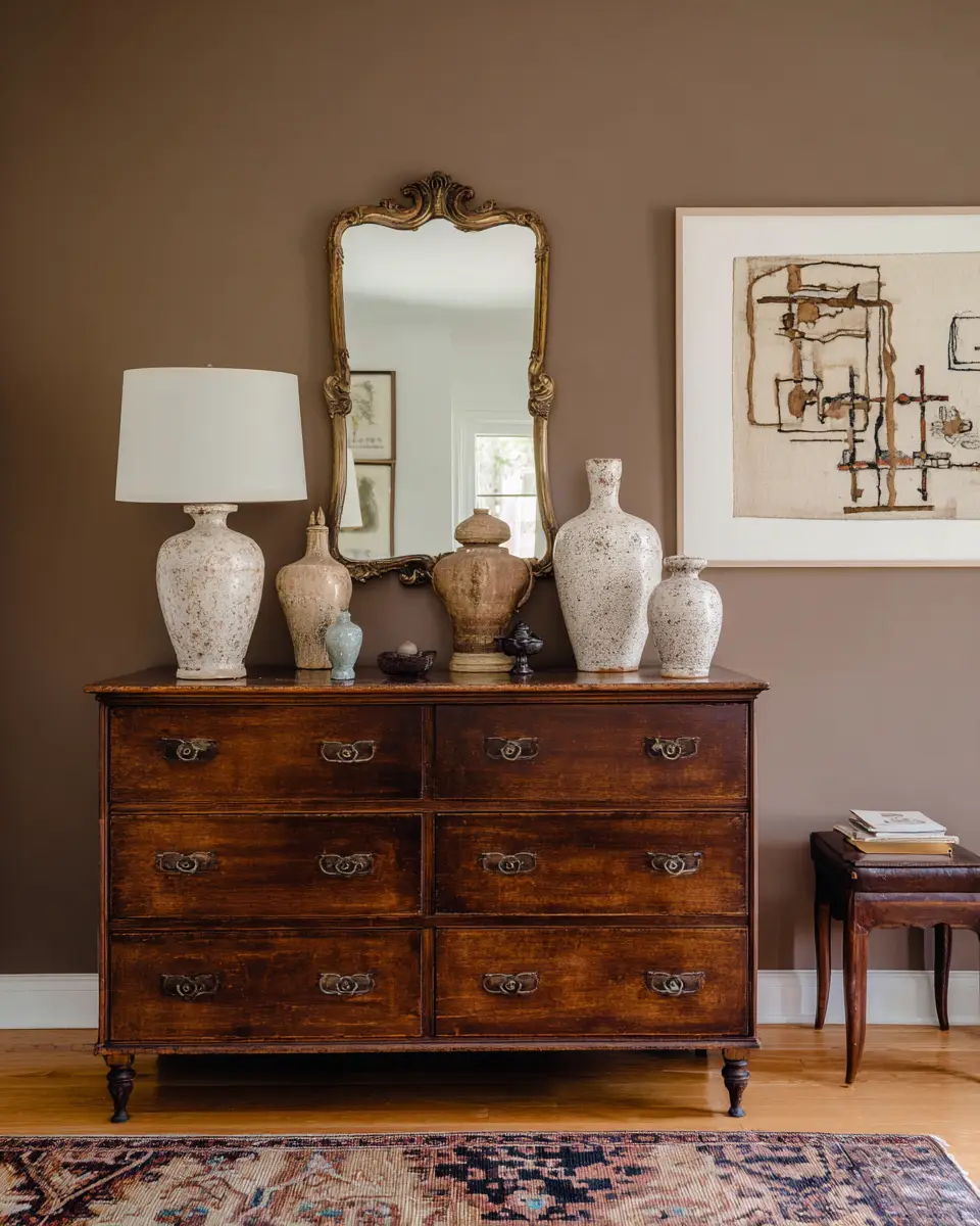 Chocolate Brown Eclectic Bedroom Decor Ideas