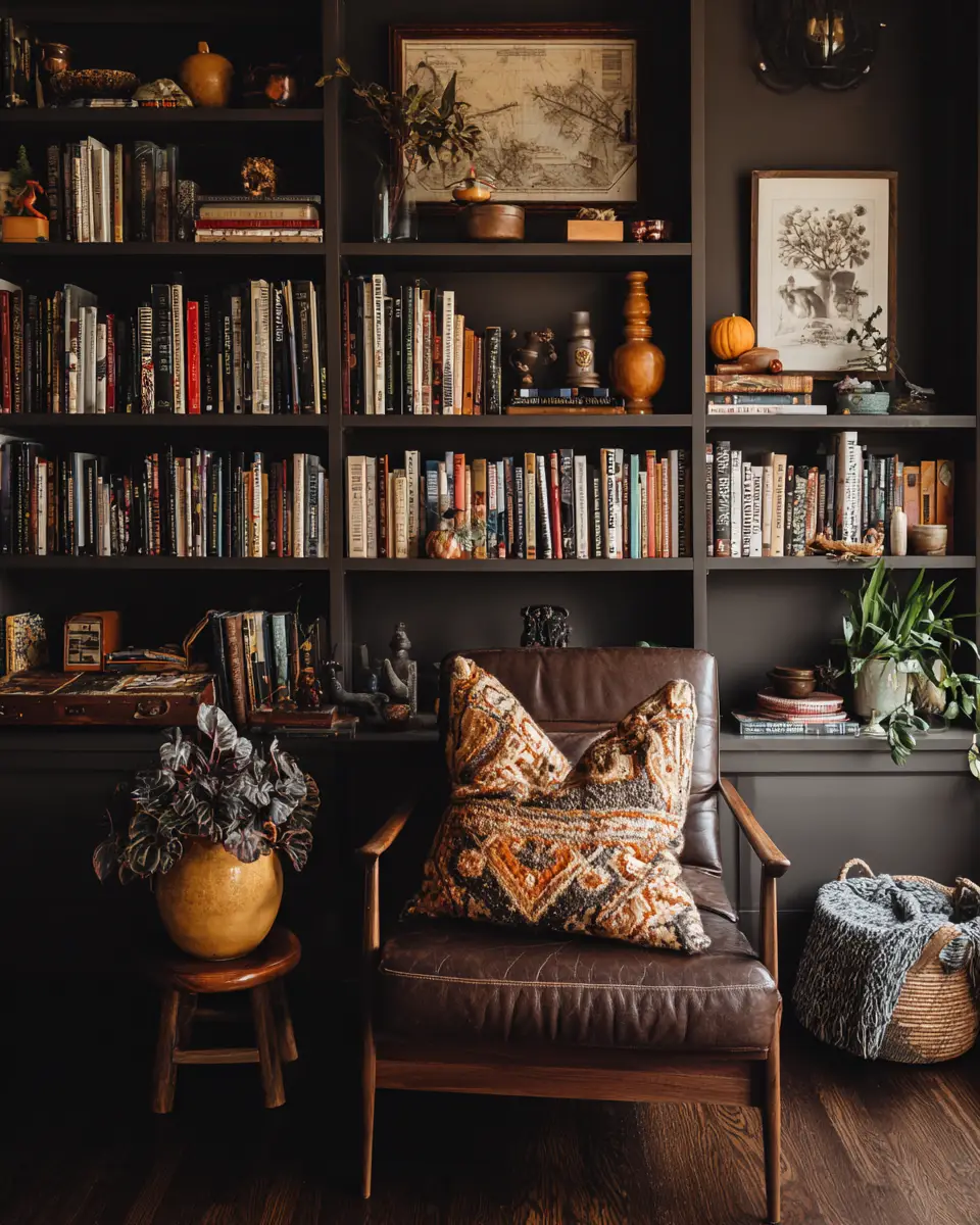 Chocolate Brown Eclectic Bedroom Decor Ideas