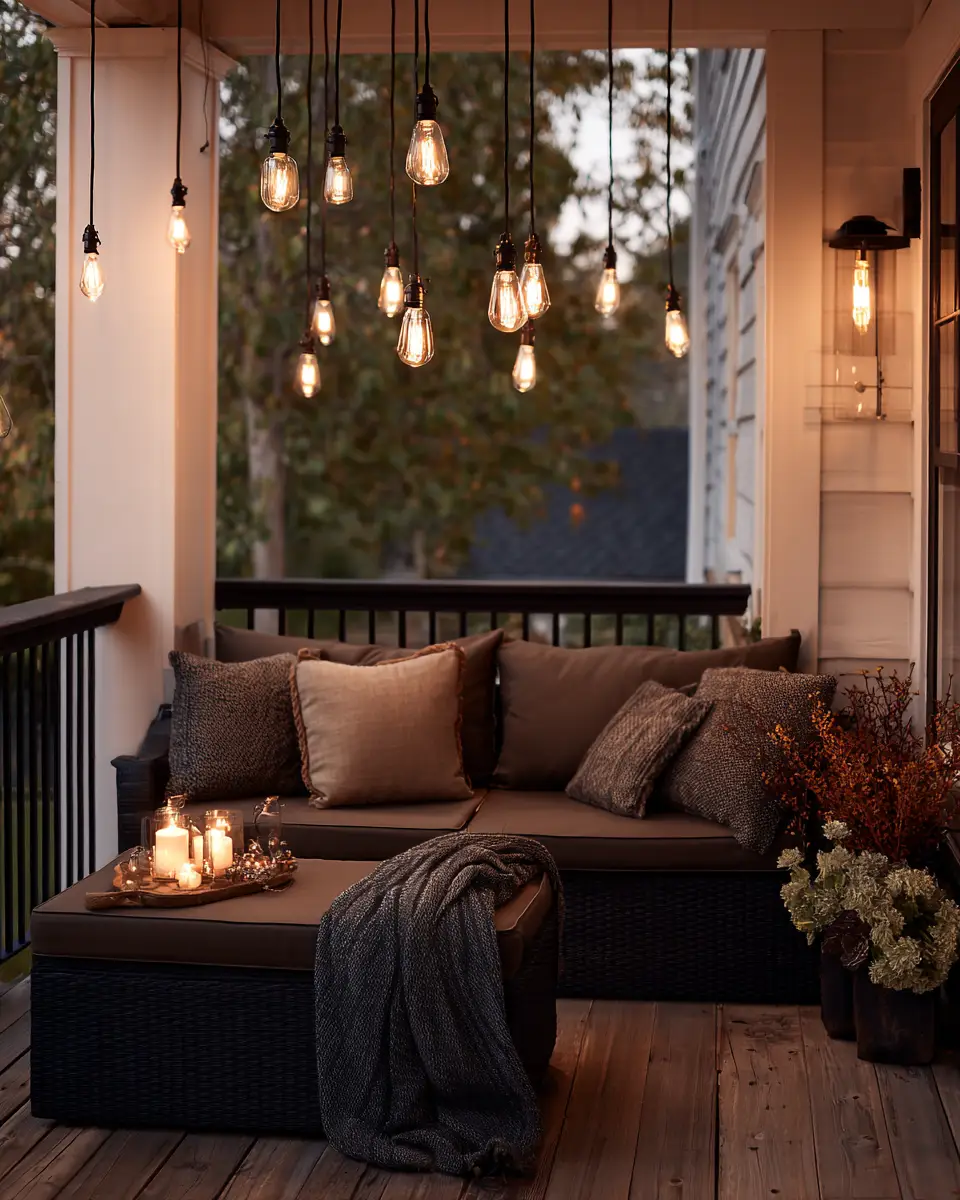 Chocolate Brown Industrial Porch Decor Ideas