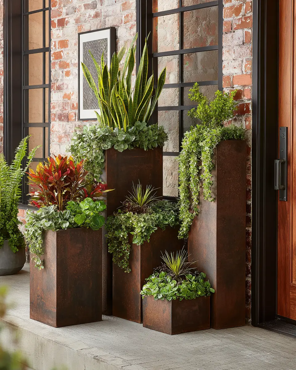 Chocolate Brown Industrial Porch Decor Ideas