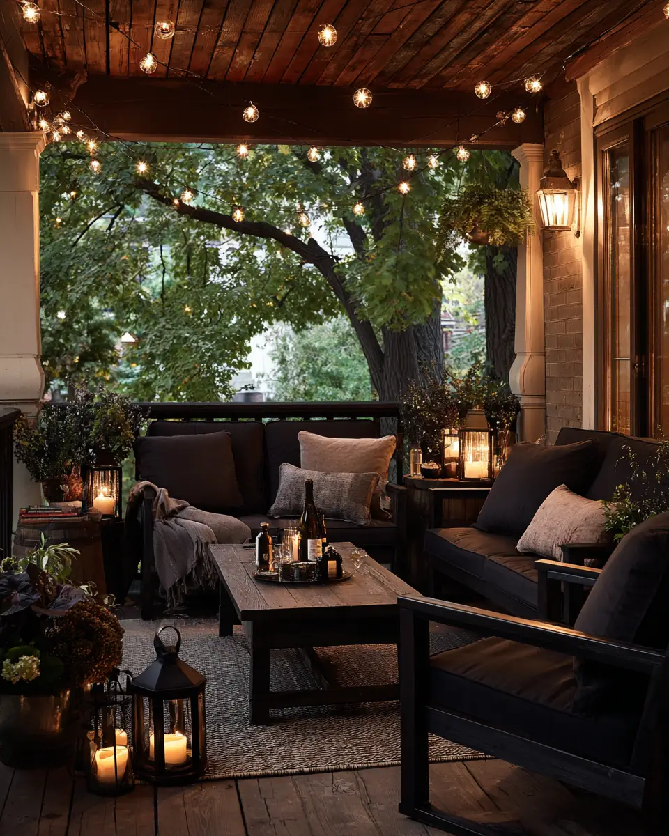 Chocolate Brown Industrial Porch Decor Ideas
