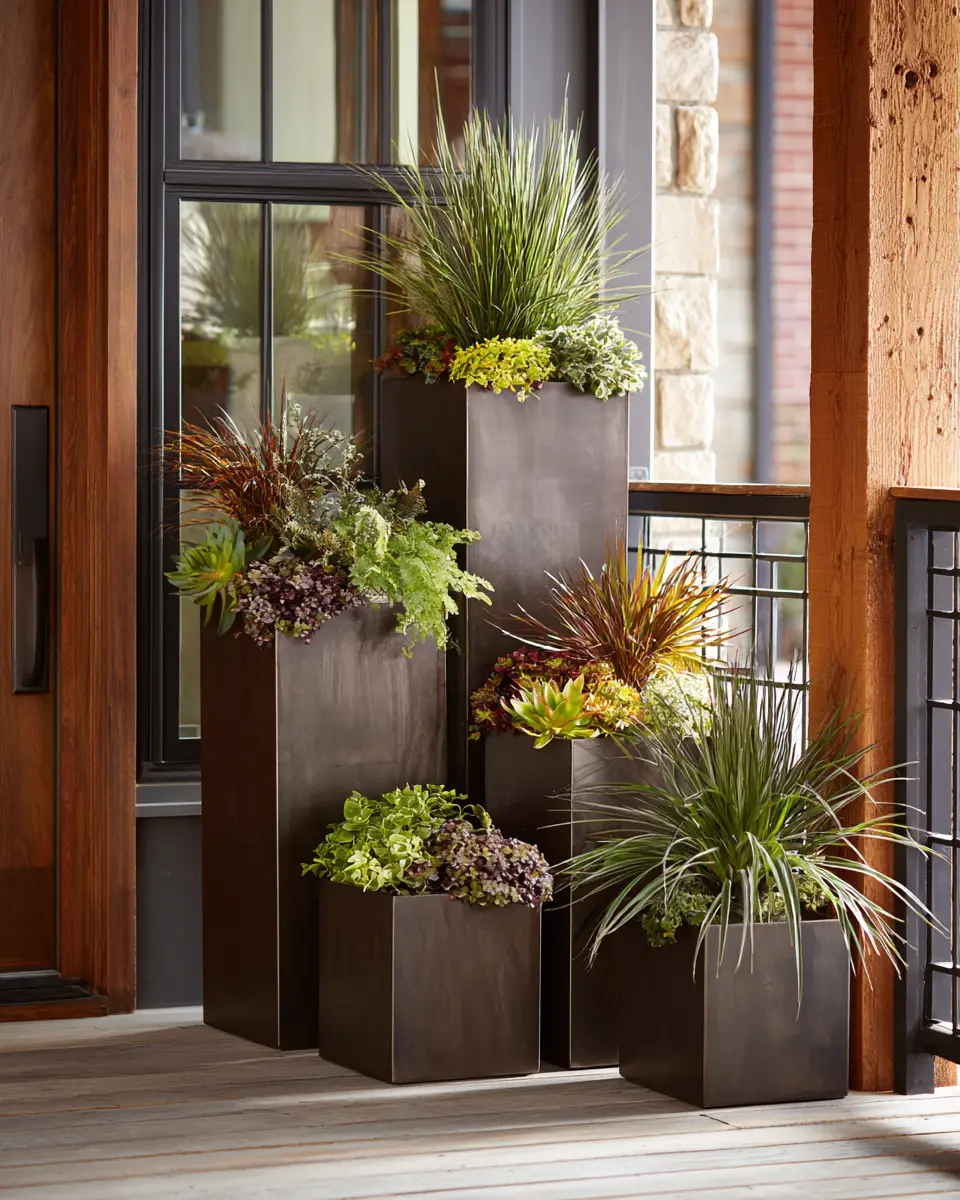 Chocolate Brown Industrial Porch Decor Ideas