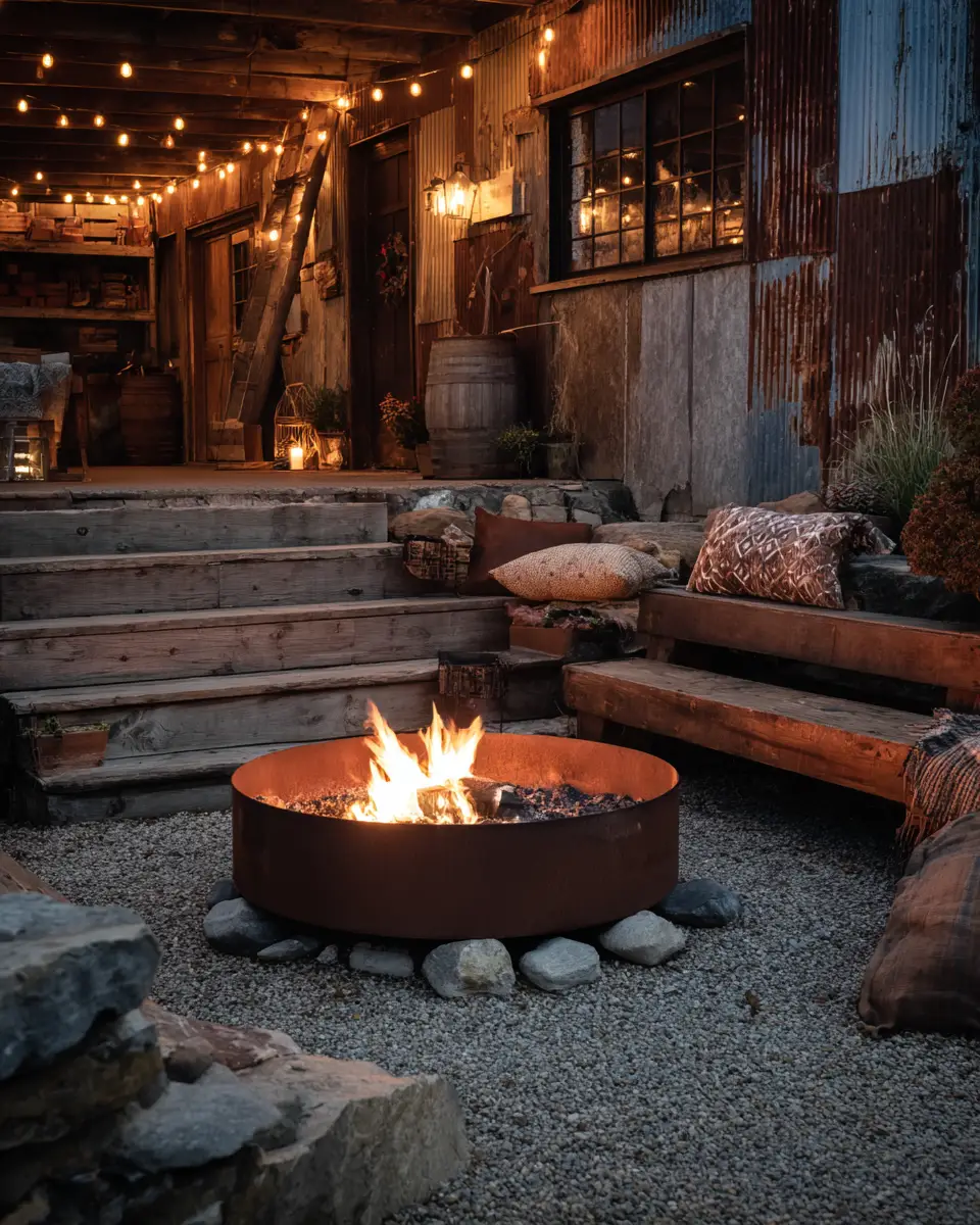 Chocolate Brown Industrial Porch Decor Ideas