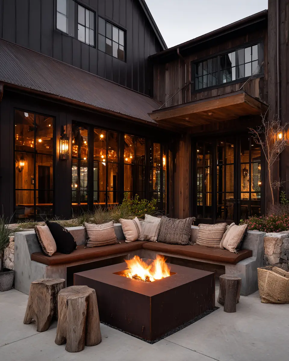 Chocolate Brown Industrial Porch Decor Ideas