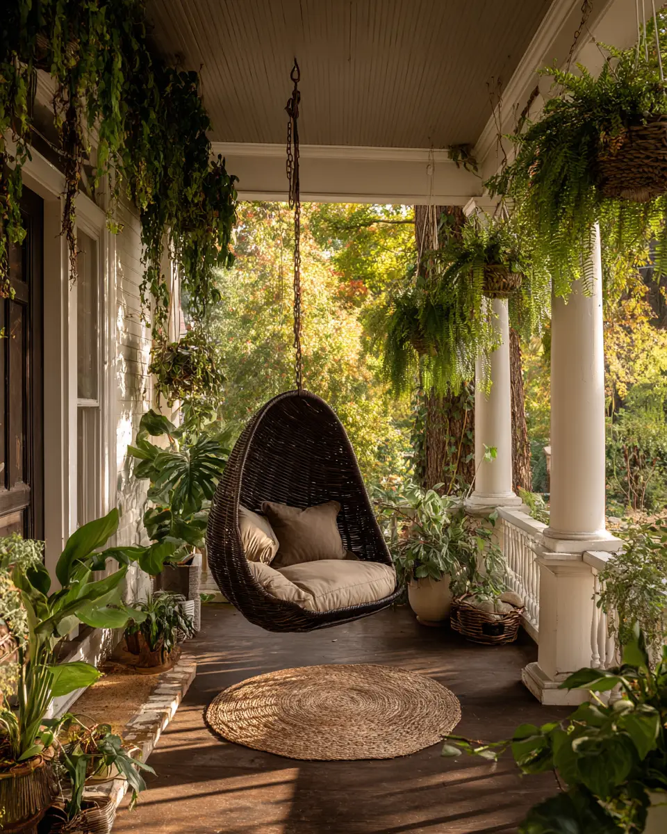 Chocolate Brown Industrial Porch Decor Ideas