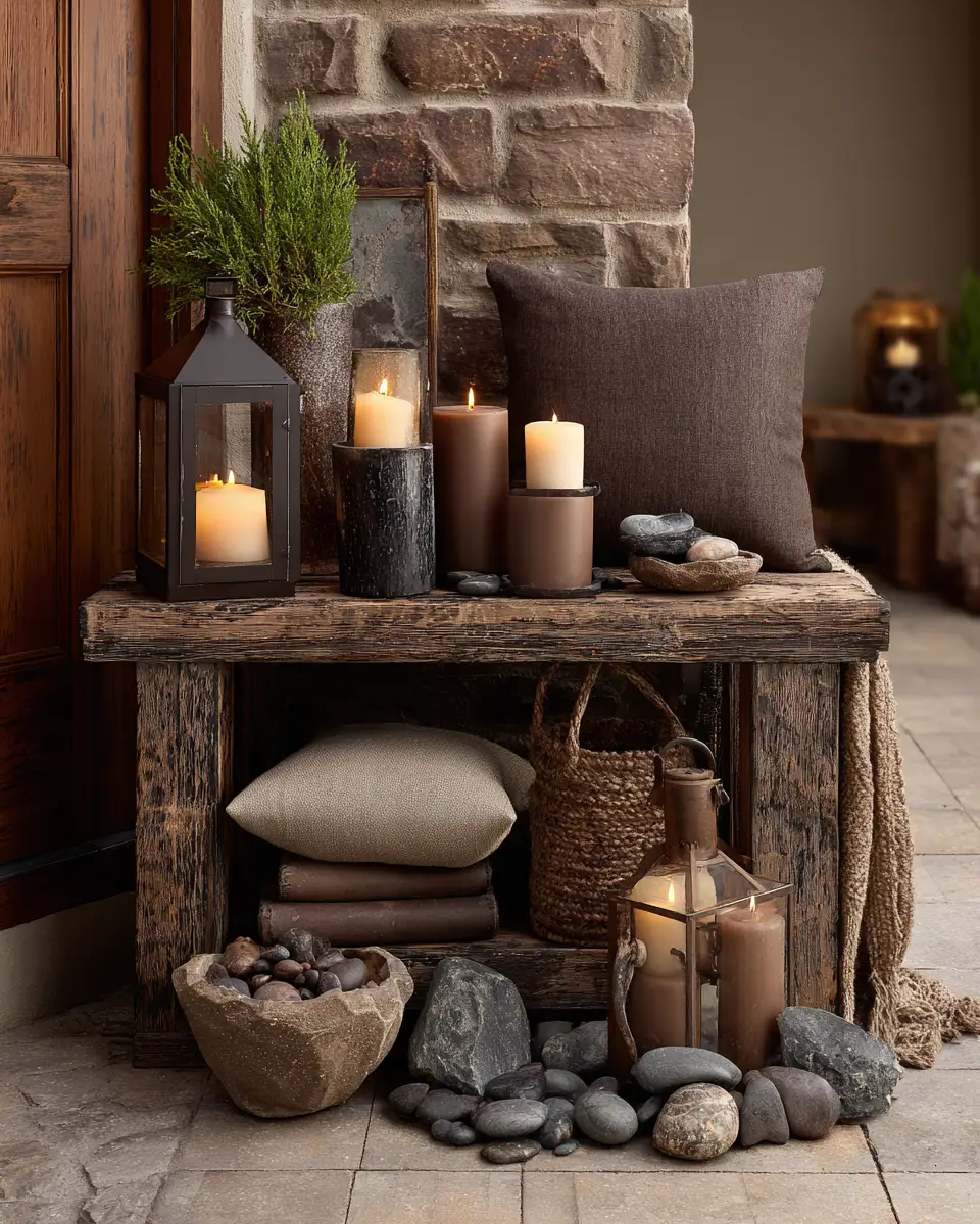 Chocolate Brown Industrial Porch Decor Ideas