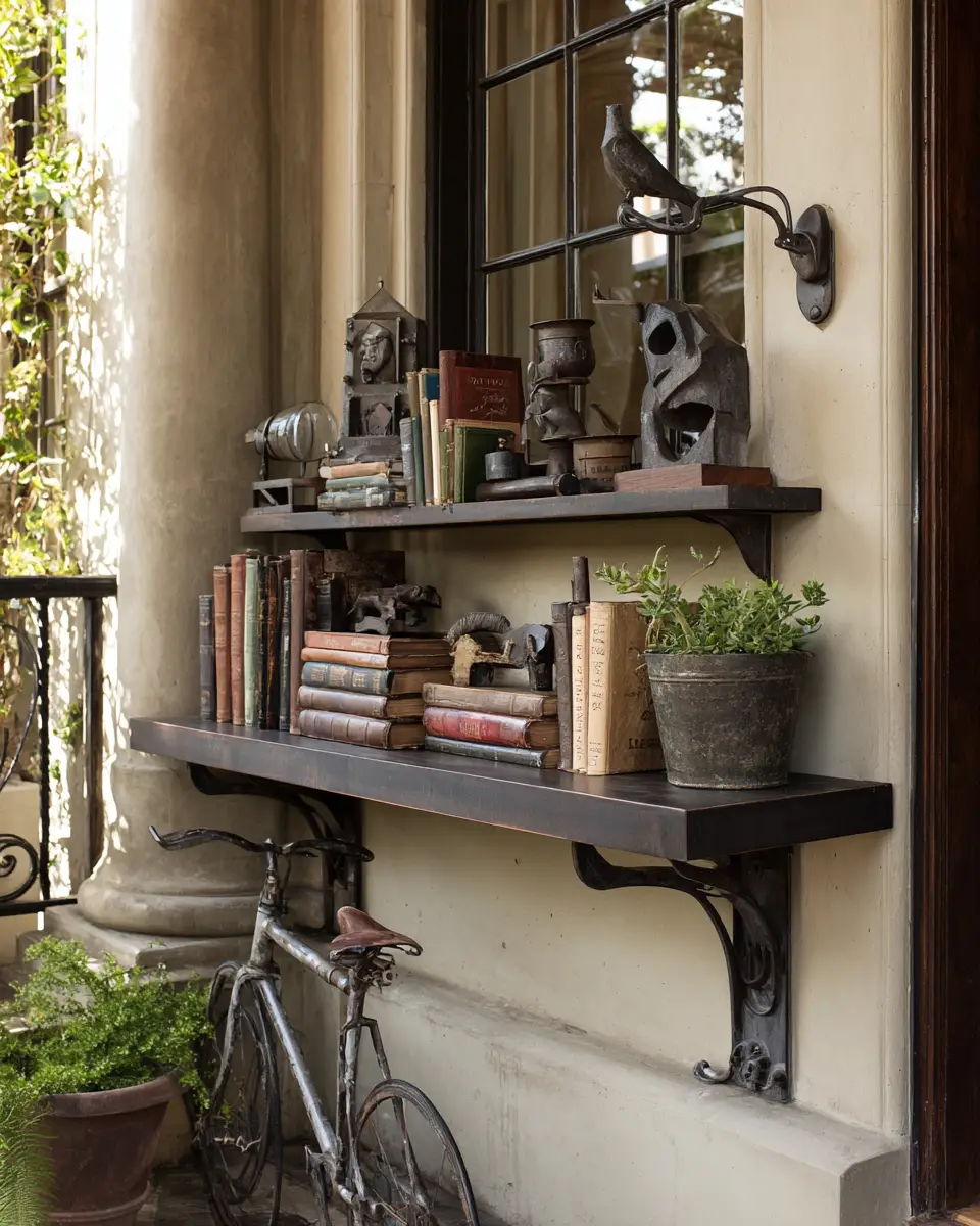 Chocolate Brown Industrial Porch Decor Ideas
