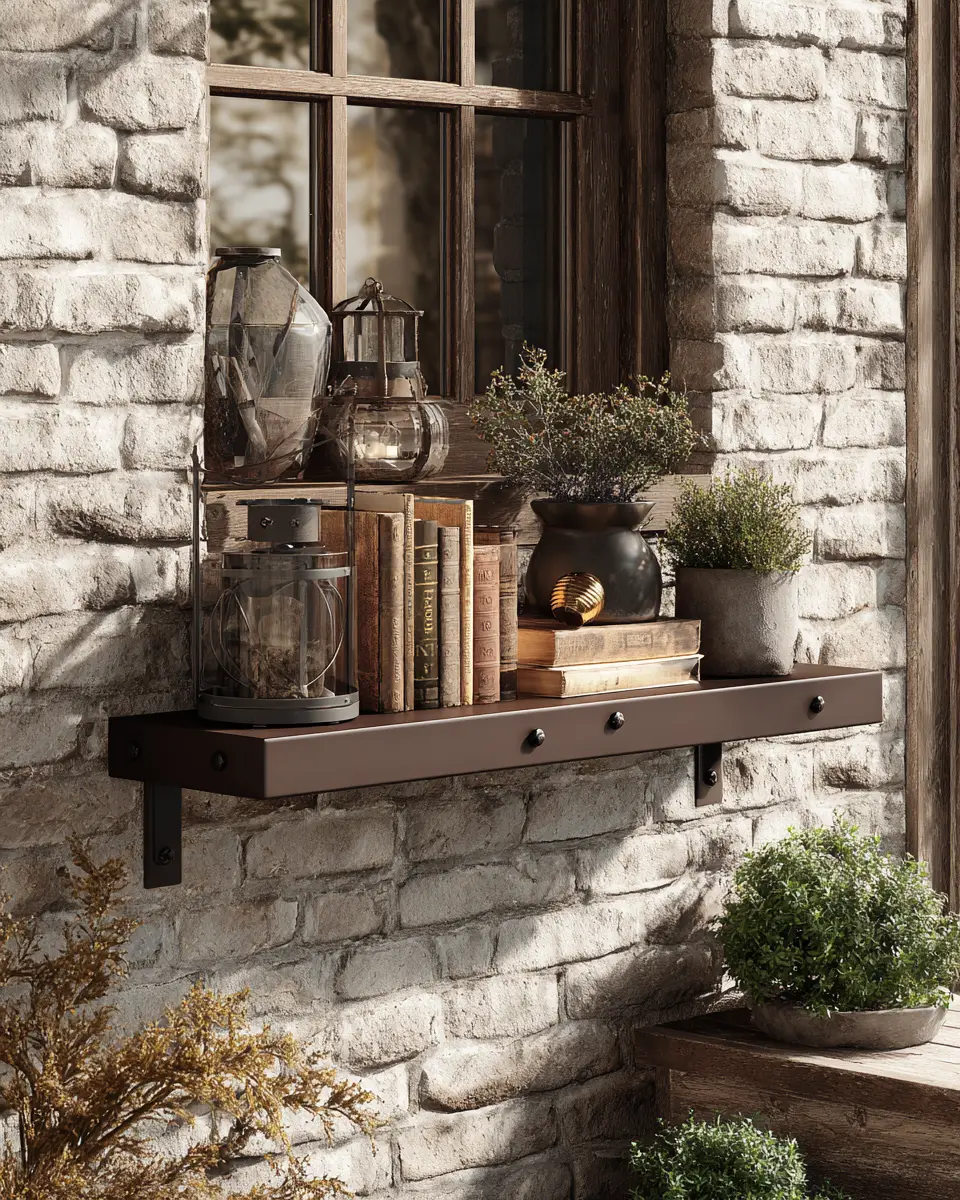 Chocolate Brown Industrial Porch Decor Ideas