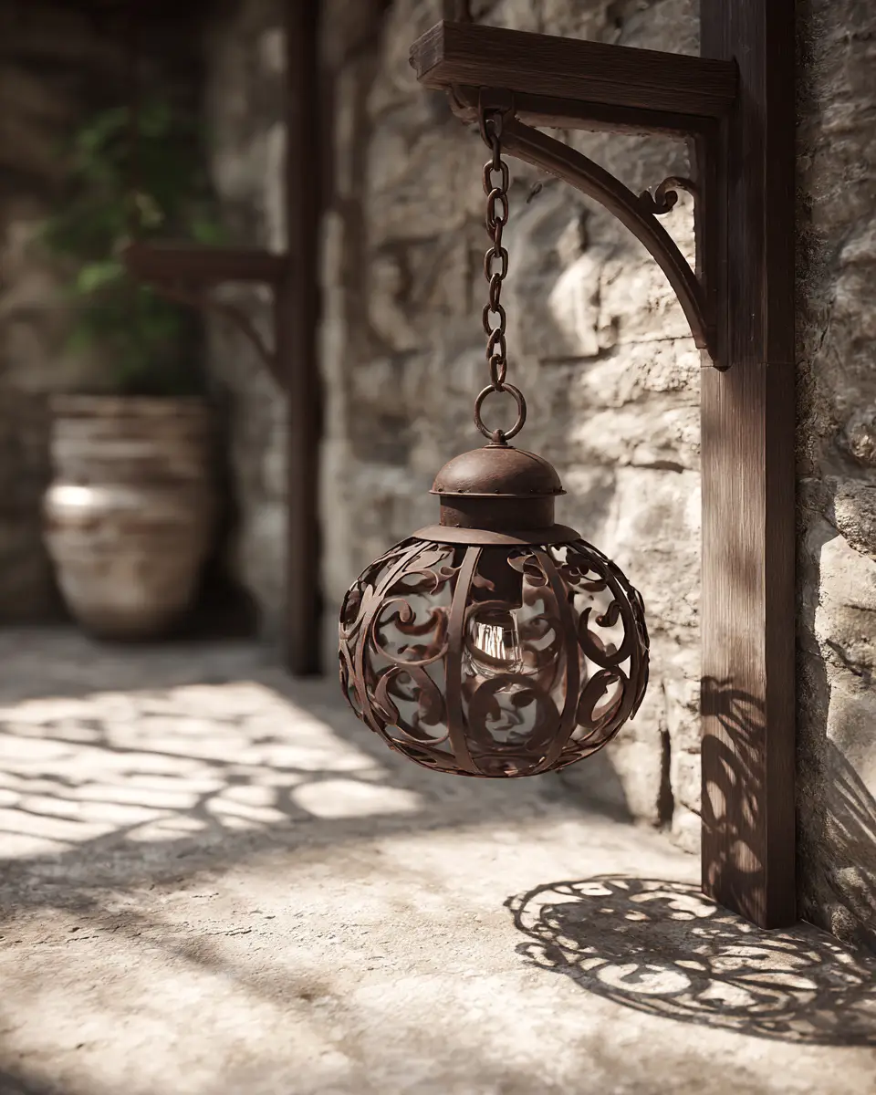 Chocolate Brown Industrial Porch Decor Ideas