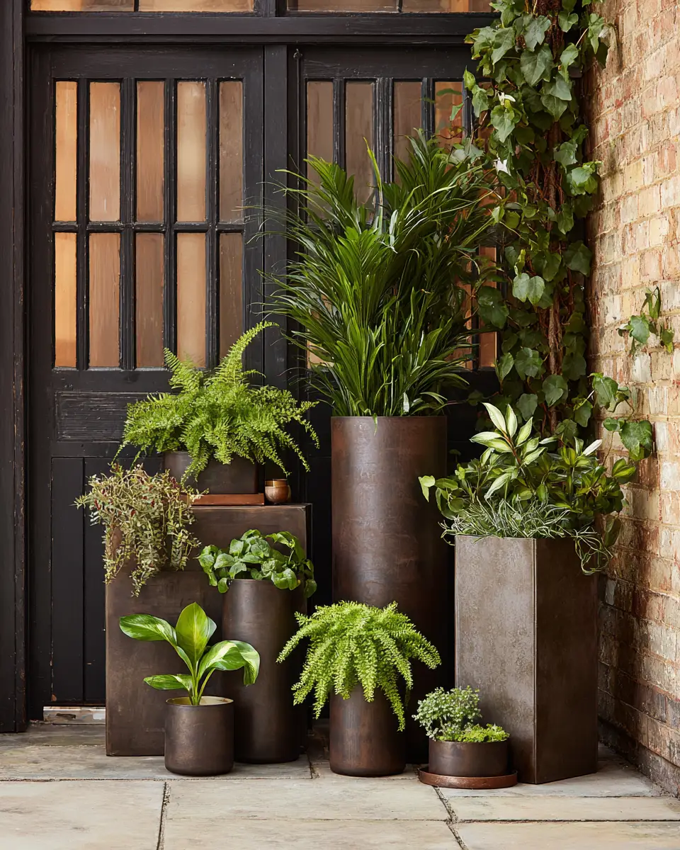 Chocolate Brown Industrial Porch Decor Ideas