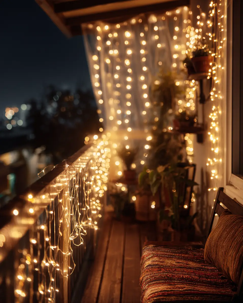Chocolate Brown Rustic Balcony Decor Ideas