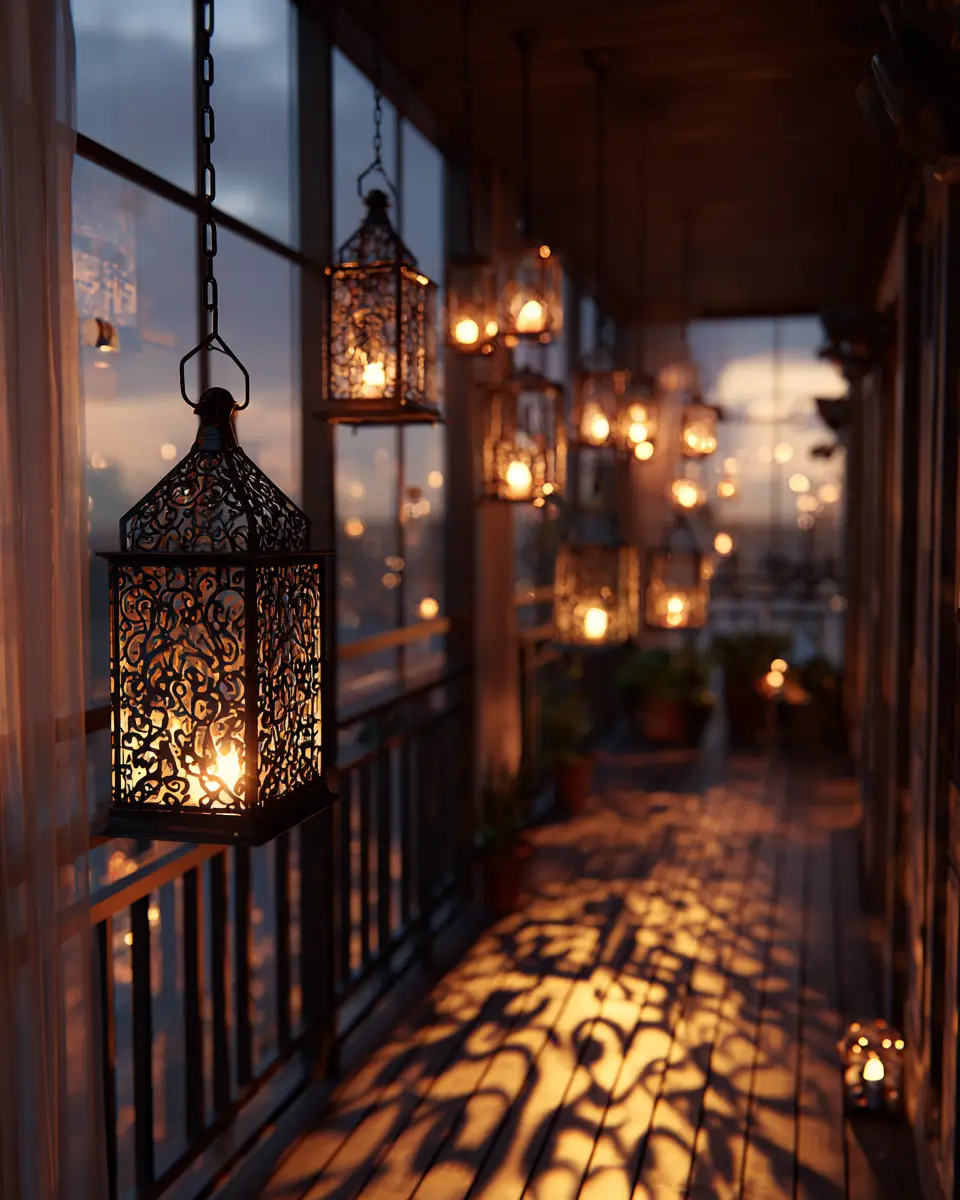 Chocolate Brown Rustic Balcony Decor Ideas