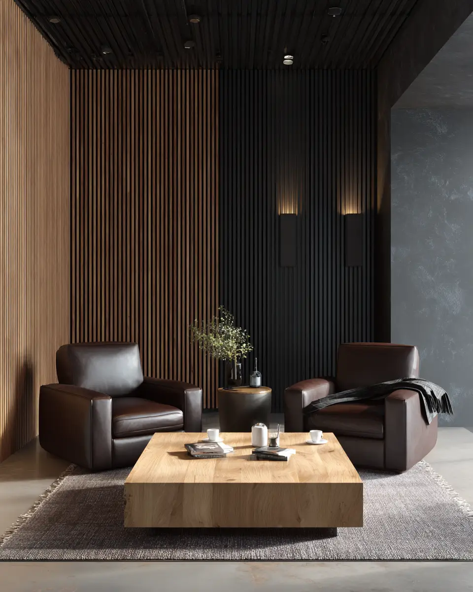 Chocolate Brown Scandinavian Living Room Decor Ideas