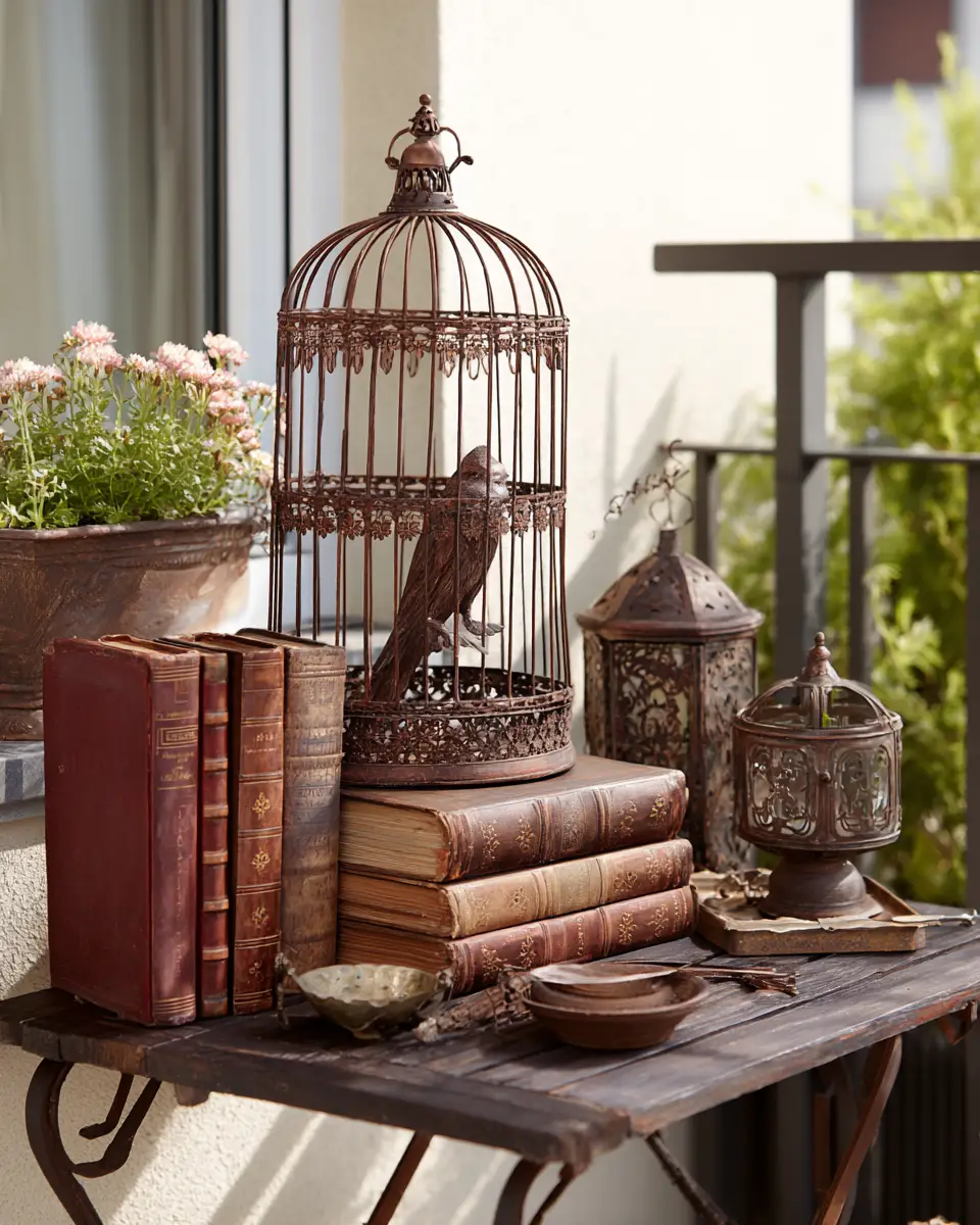 Chocolate Brown Traditional Balcony Decor Ideas