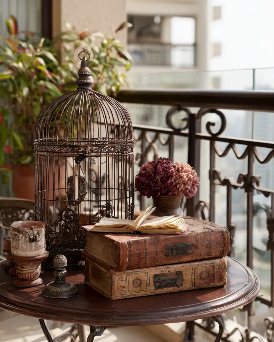 Chocolate Brown Traditional Balcony Decor Ideas