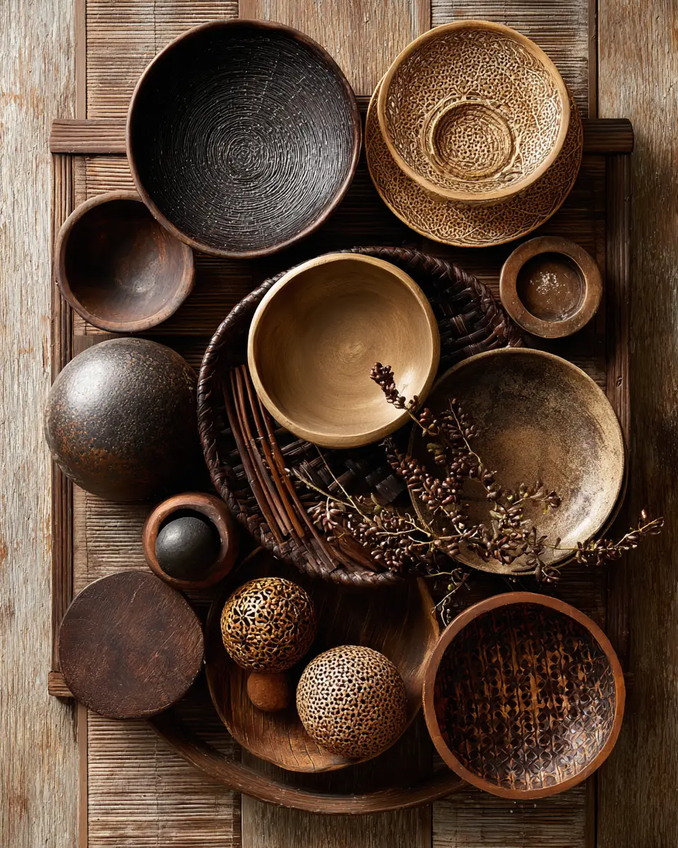 Chocolate Brown Traditional Balcony Decor Ideas