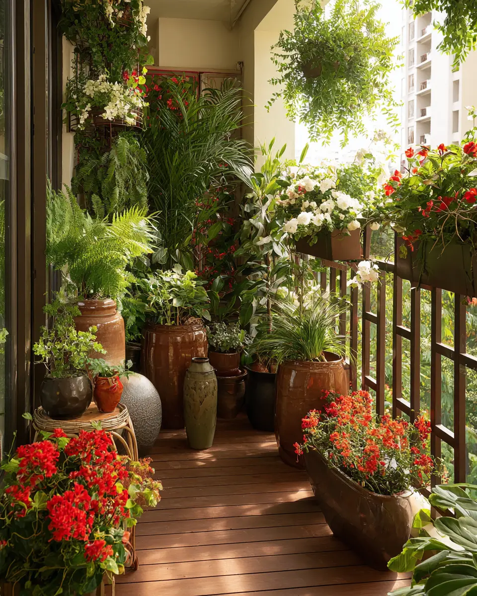 Chocolate Brown Traditional Balcony Decor Ideas