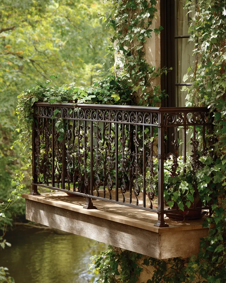 Chocolate Brown Traditional Balcony Decor Ideas