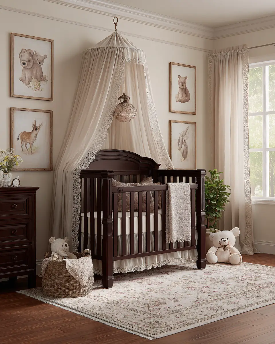 Chocolate Brown Traditional Nursery Decor Ideas