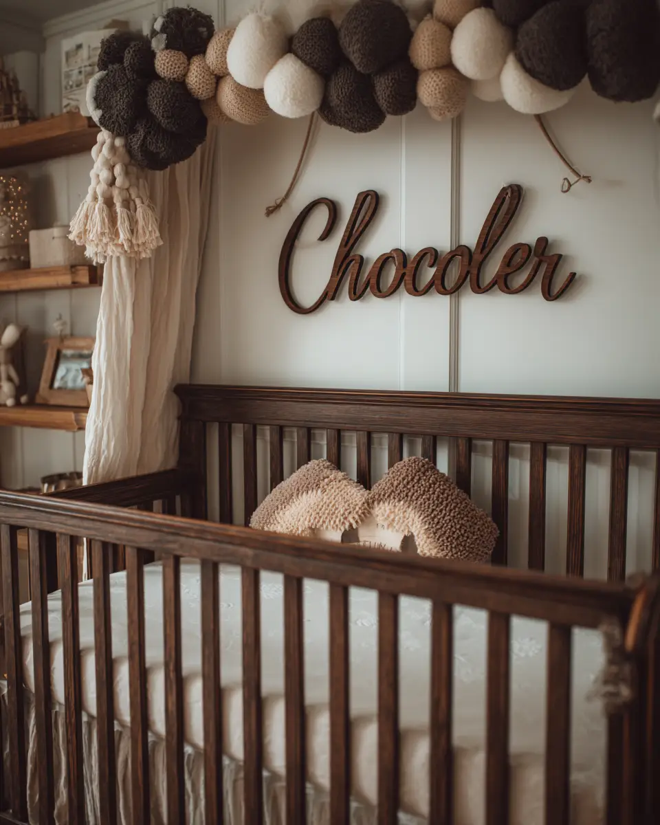 Chocolate Brown Traditional Nursery Decor Ideas