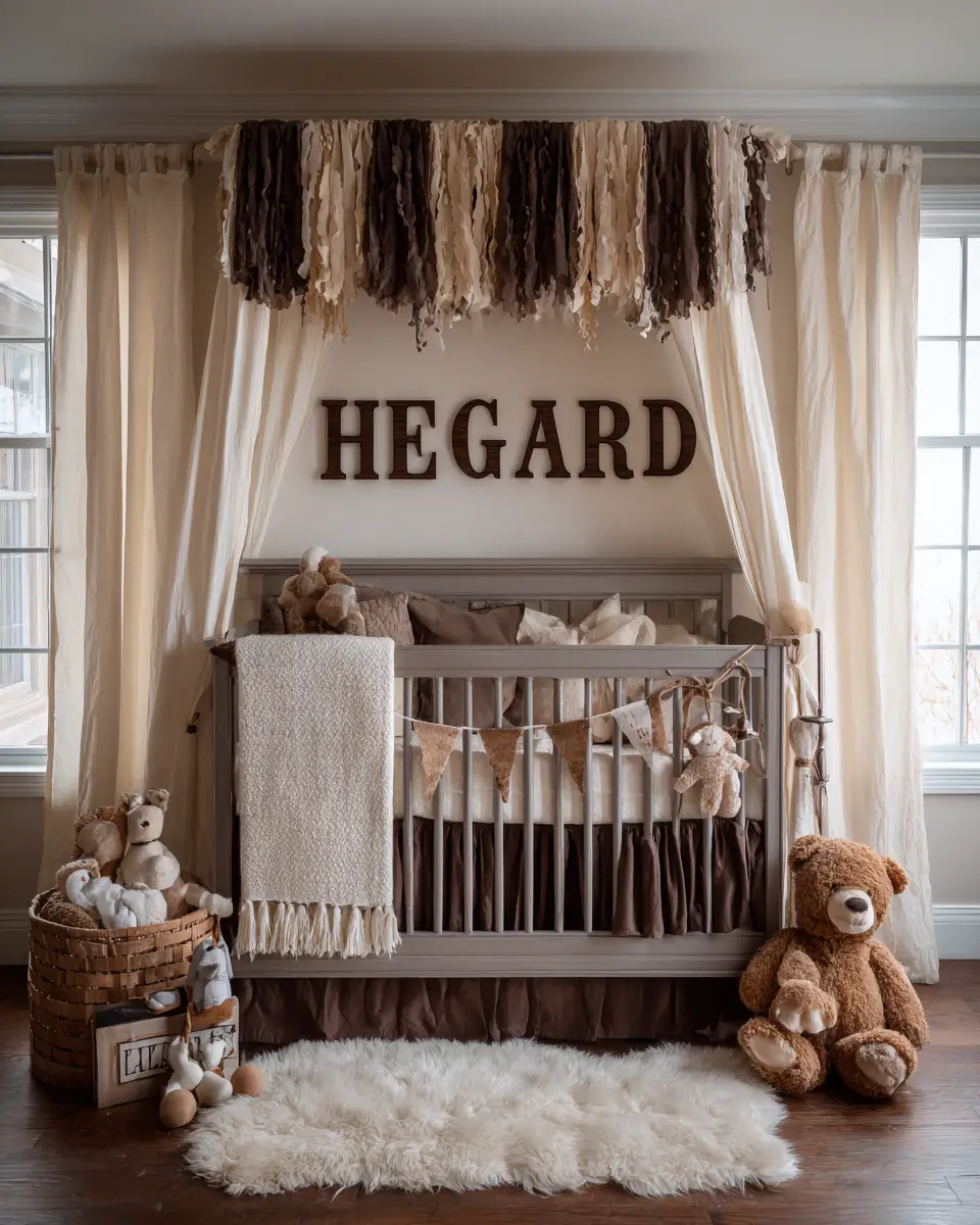 Chocolate Brown Traditional Nursery Decor Ideas