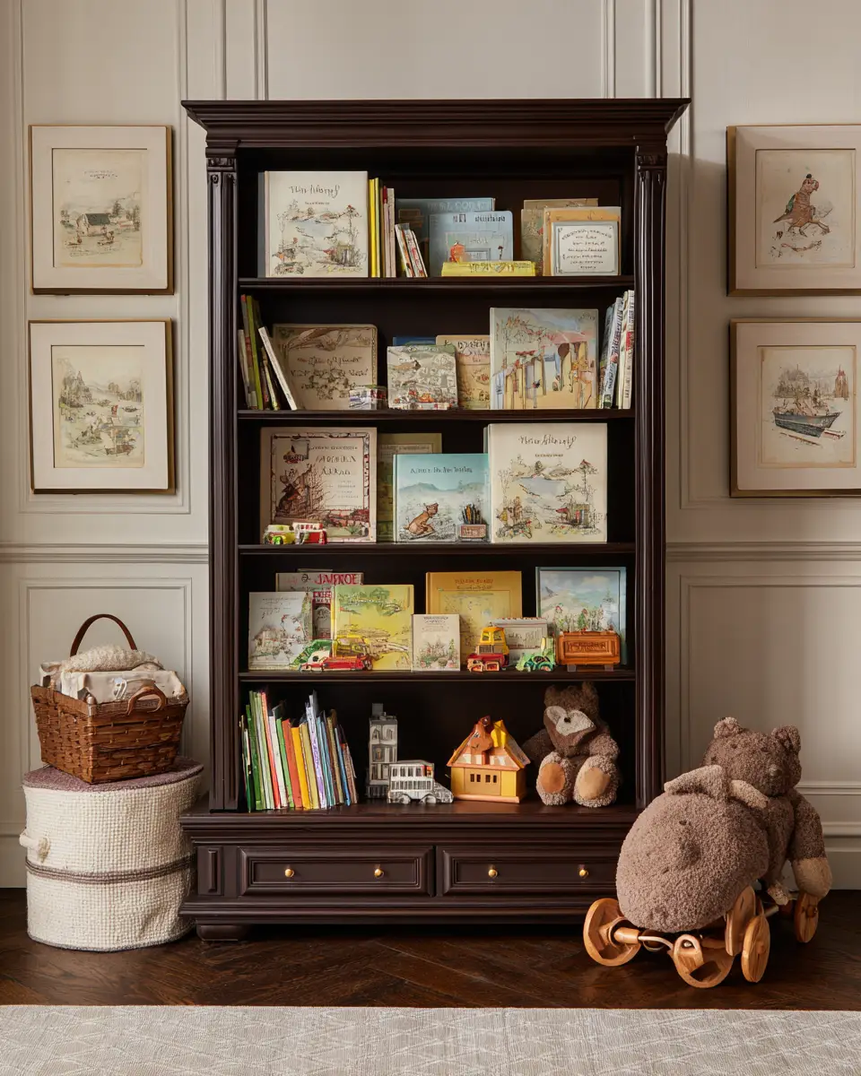 Chocolate Brown Traditional Nursery Decor Ideas