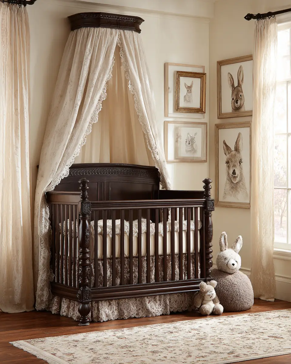 Chocolate Brown Traditional Nursery Decor Ideas