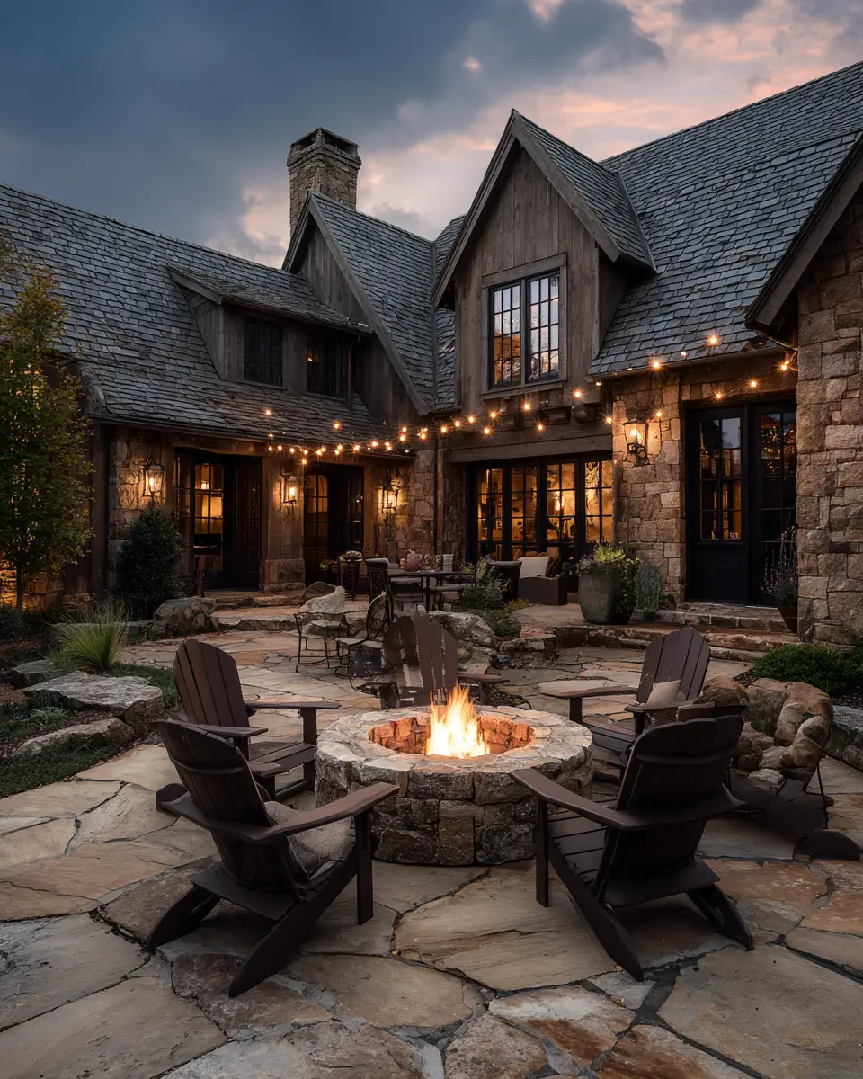 Chocolate Brown Traditional Patio Decor Ideas