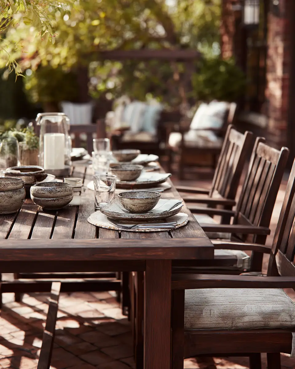 Chocolate Brown Traditional Patio Decor Ideas