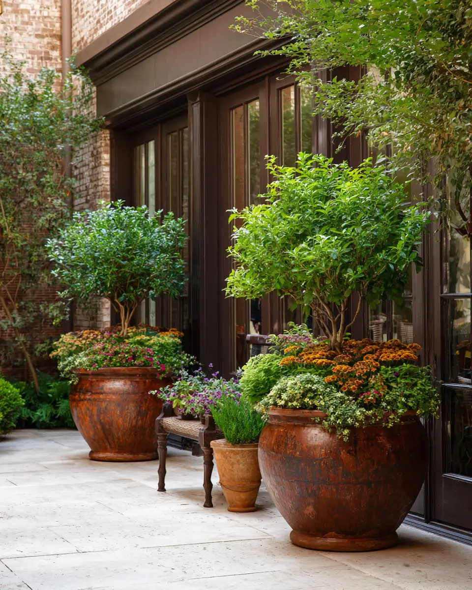 Chocolate Brown Traditional Patio Decor Ideas