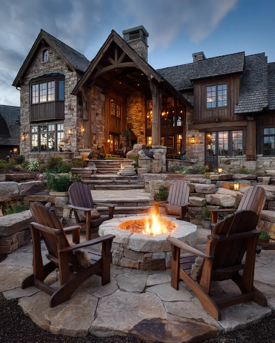 Chocolate Brown Traditional Patio Decor Ideas