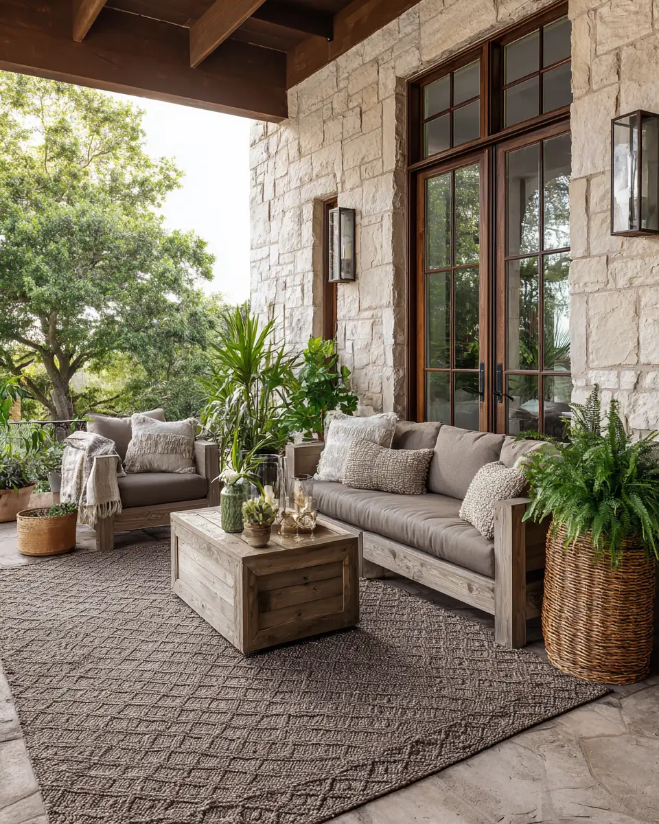 Chocolate Brown Traditional Patio Decor Ideas
