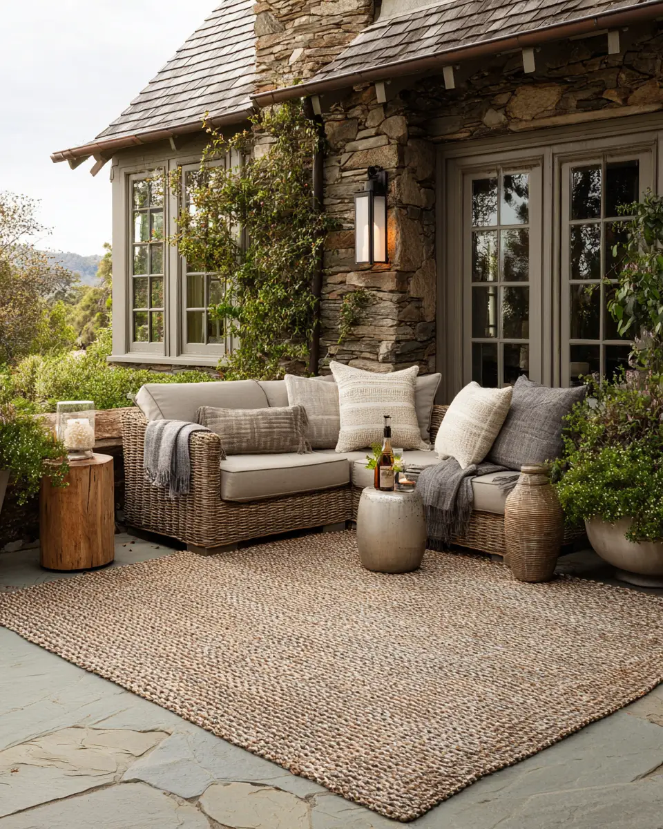Chocolate Brown Traditional Patio Decor Ideas