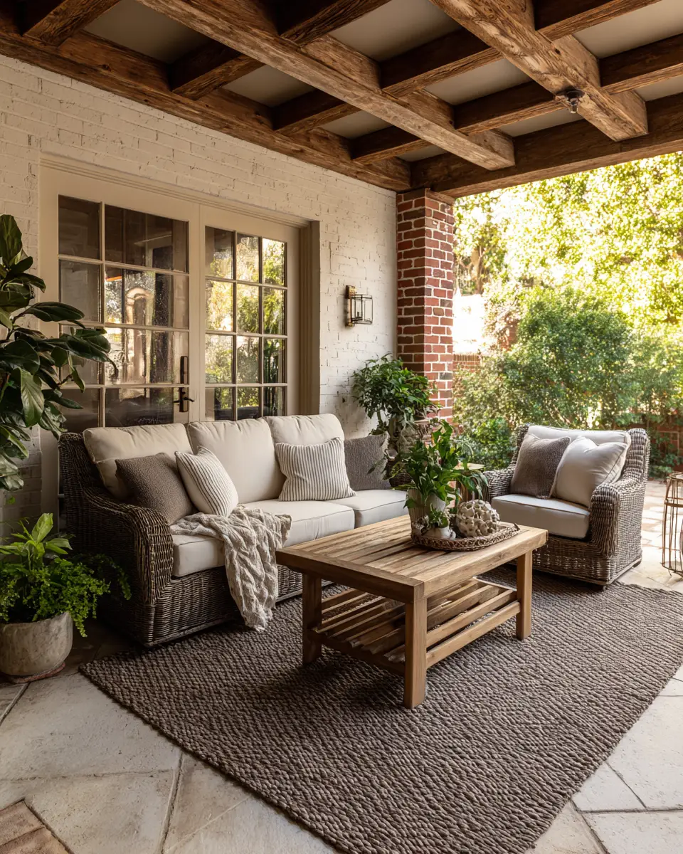 Chocolate Brown Traditional Patio Decor Ideas