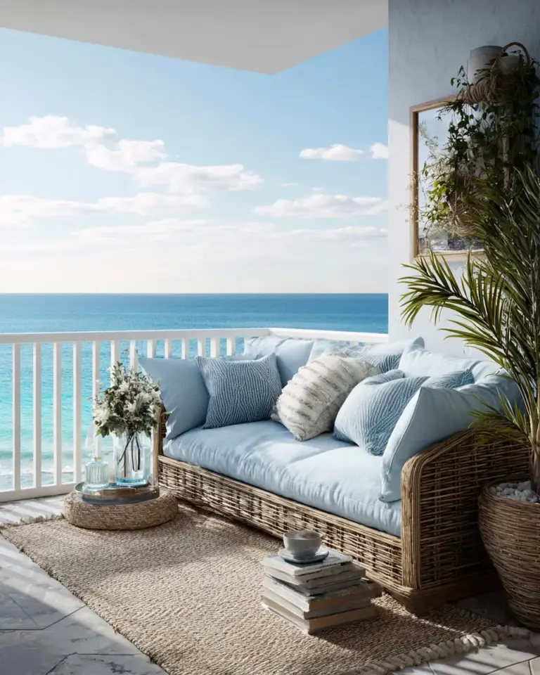 Coastal Balcony Decor Ideas - Featured