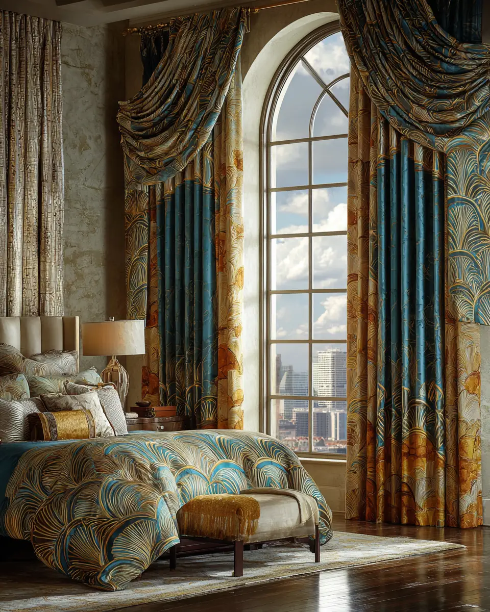 Colorful Art Deco Bedroom Decor Ideas - Featured