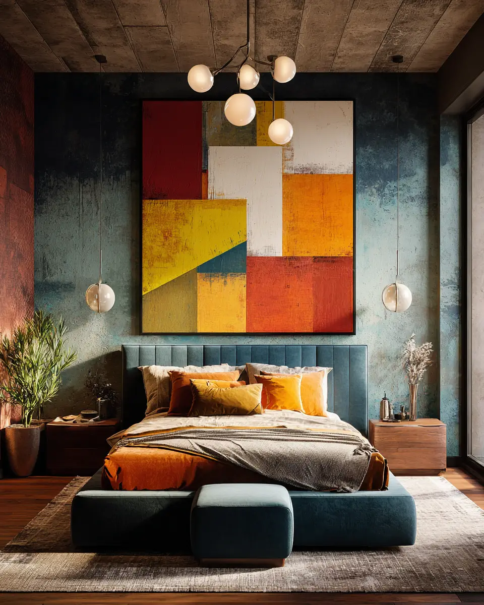 Colorful Art Deco Bedroom Decor Ideas