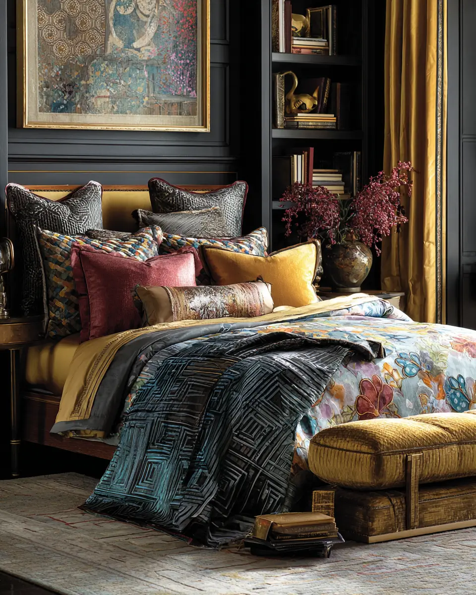 Colorful Art Deco Bedroom Decor Ideas