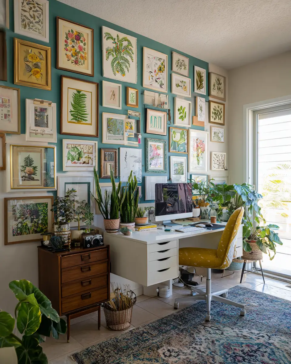 Colorful Classic Home Office Decor Ideas