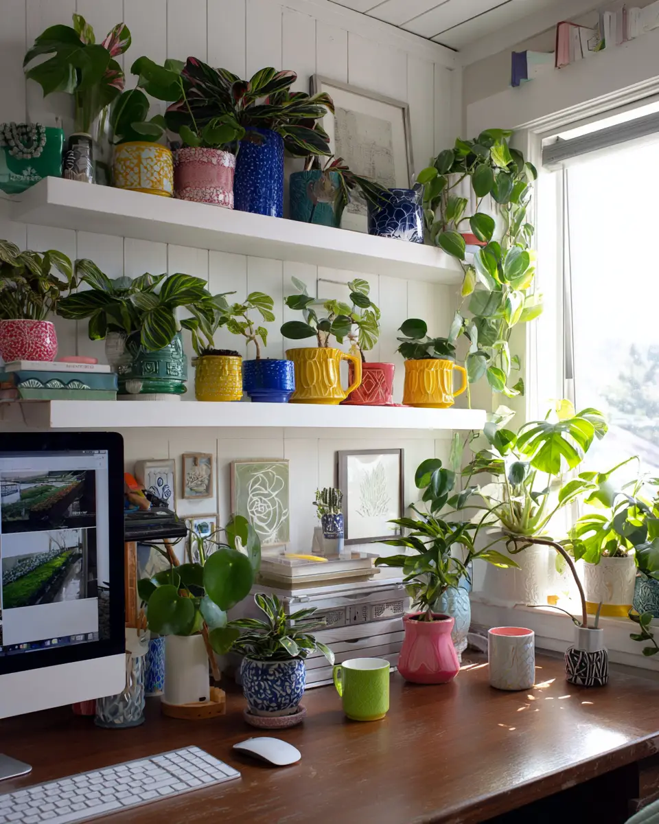 Colorful Classic Home Office Decor Ideas