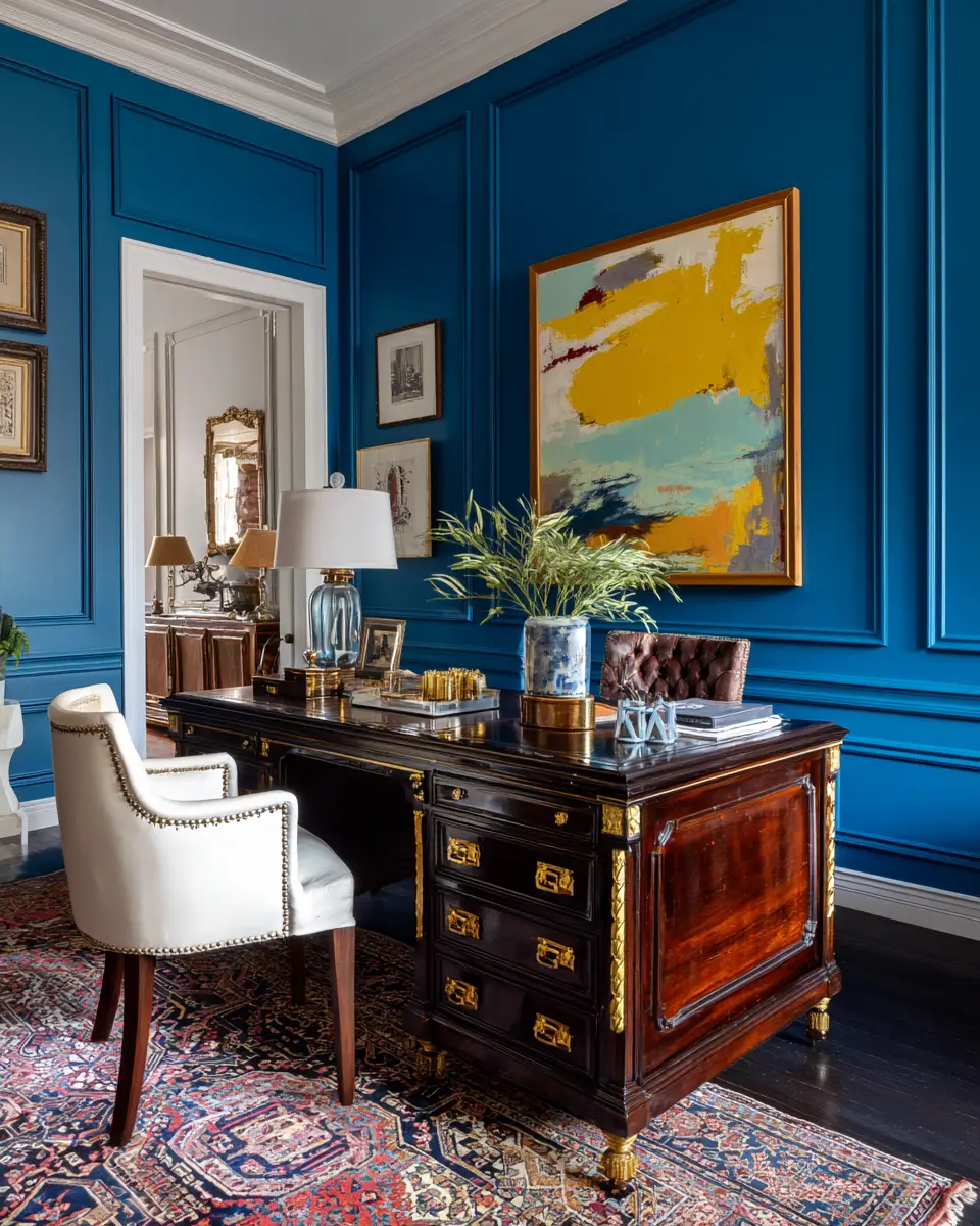 Colorful Classic Home Office Decor Ideas