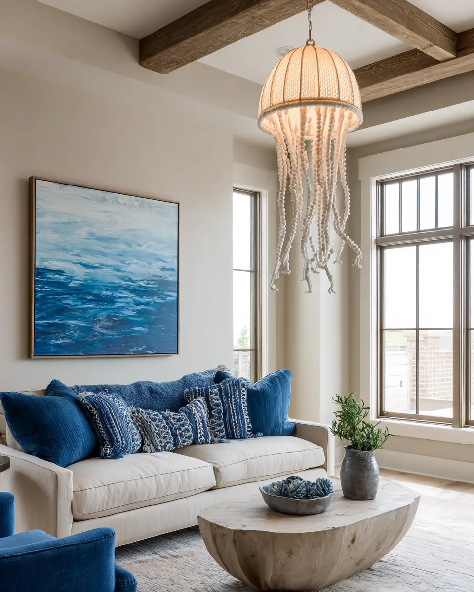 Colorful Coastal Living Room Decor Ideas